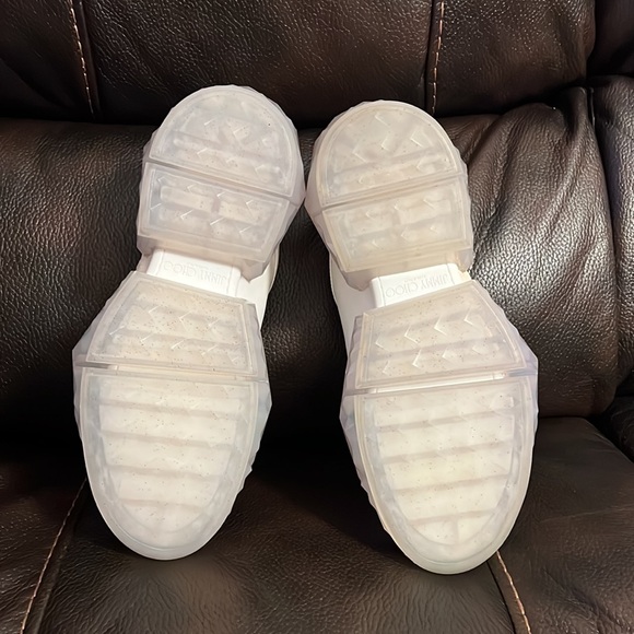 Jimmy choo men’s diamond logo monogram leather suede chunky sneakers NEW - Picture 7 of 7